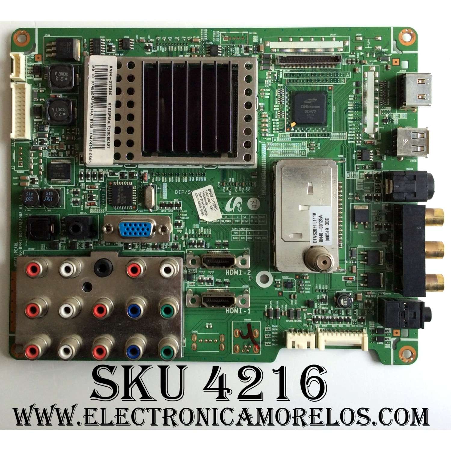 MAIN / SAMSUNG BN94-01723G / BN97-01985S / BN41-00975B / SUSTITUTAS BN94-01628G / BN94-01628S / BN94-02132P / BN96-09541A / PANEL T370HW02 V.4 / MODELO LN37A550P3FXZA AA01